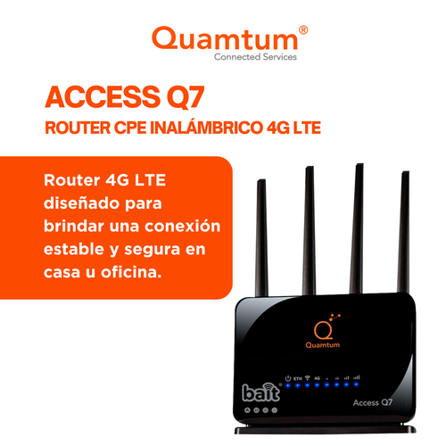 Quamtum Access Q7 - Router CPE Inalámbrico 4G LTE